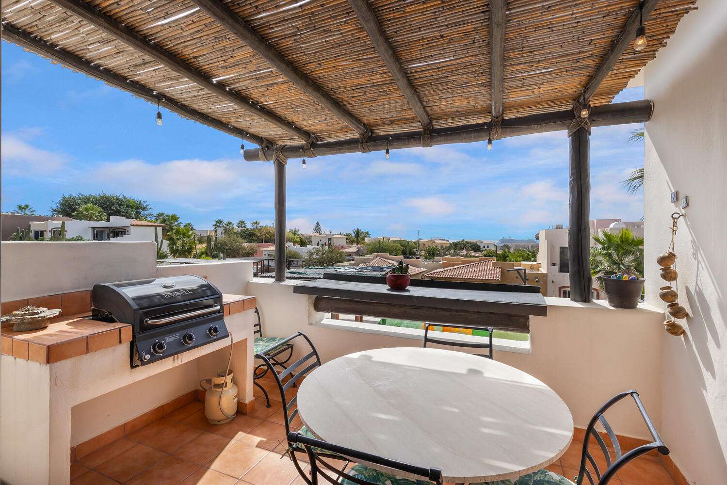Los Cabos Camino Del Mar A unique opportunity to acquire a furnished home with 3 bedrooms, 2 and a Β½ baths, 2 car garage, patio, and a rooftop with ocean, mountain and golf course for sale