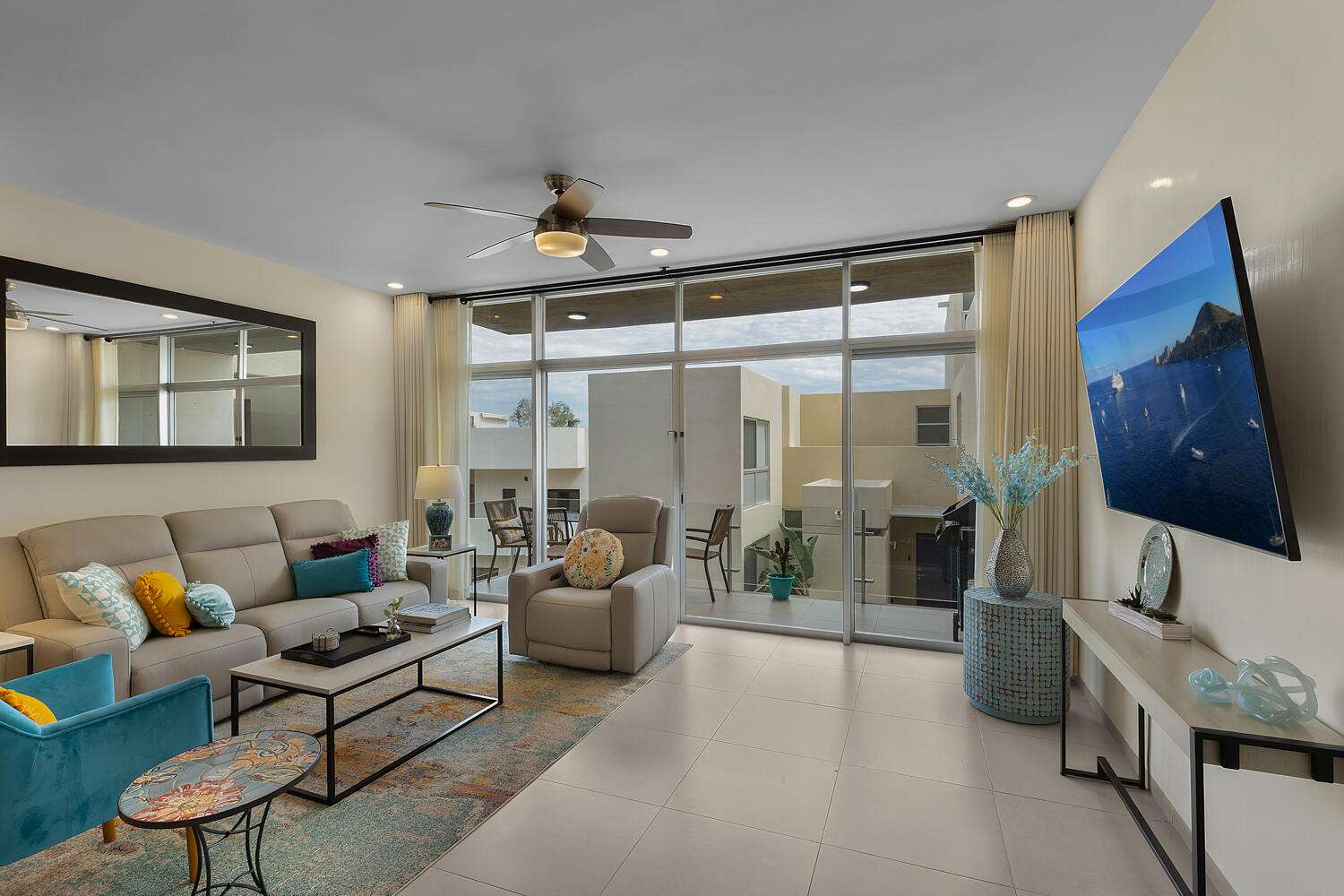 Los Cabos Sunset Live the Cabo dream in this exclusive corner condo located in the highly desirable Sunset area of Cabo San Lucas. Set within a boutique community of just 20 units, this property offers the perfect balance of privacy and comfort. Featuring 2 bedrooms and 2 bathrooms, spacious interiors, and a smart layout, the highlight is the private terrace with jacuzzi, the perfect spot to unwind while enjoying the breathtaking for sale