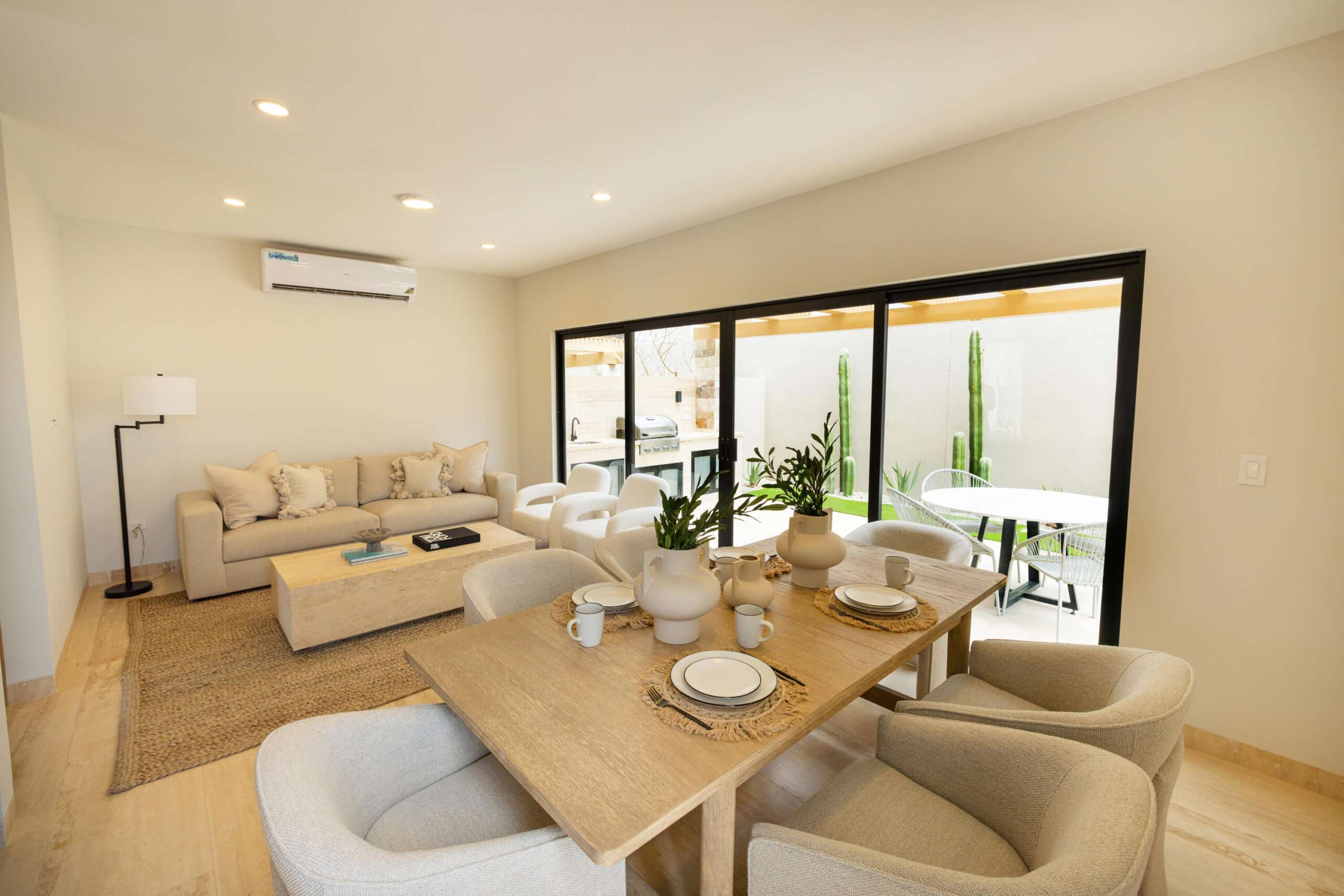 Los Cabos Vistana Spacious, clean, and comfortable home located in Vistana Del Cabo community. This well designed property features 3 bedrooms and 2 bathrooms on the main floor, offering privacy and convenience for everyday living.The second level offers a bright open-concept layout that seamlessly connects the living room, family (day) room, dining area, kitchen, and a full bathroom perfect for entertaining or relaxing with family.Enjoy access to a rooftop terrace with stunning 360 degree for sale