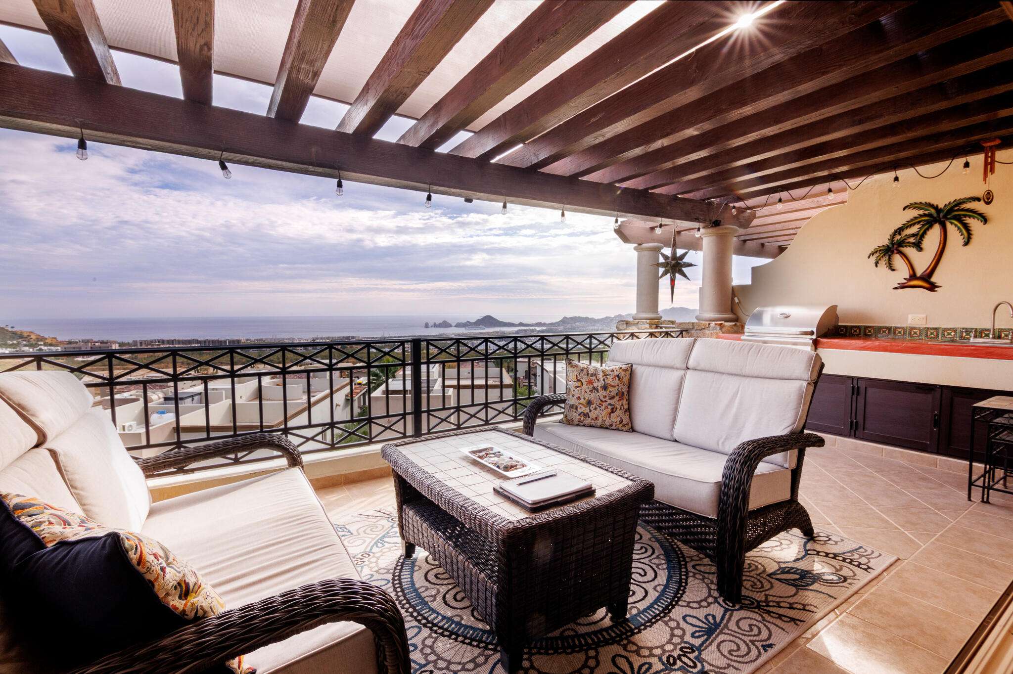 Los Cabos Cora Penthouse M301, a contemporary 3-bedroom, 3.5-bathroom residence in Cora, a boutique collection of modern condominiums located within the prestigious Club Campestre golf community in San Jose del Cabo. This penthouse offers an ideal balance of elegant design, flexible living, and resort-style amenities in one of Los Cabos' most desirable gated neighborhoods.With its clean, all-white architectural style, M301 is a blank canvas ready to be transformed into your personal sanctuary or designed as a high-end investment property. The layout includes a spacious open-concept living area filled with natural light, a cozy TV room, a laundry room, and high-quality hurricane-rated windows an upgrade that enhances both safety and energy efficiency.Outside, the Cora community is surrounded by beautifully desert landscaped gardens and tranquil water mirrors that reflect the sky, offering a unique sense of privacy and calm. Just upstairs, your private rooftop terrace awaits, with sweeping for sale