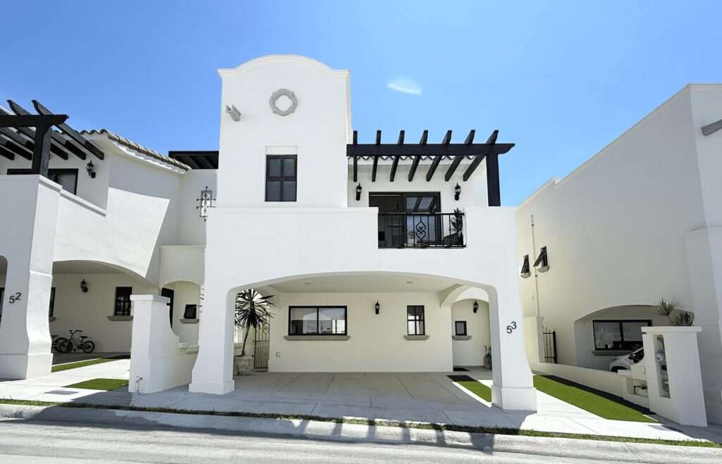 Los Cabos Palma Real Palma Real is a quiet, peaceful, and private community, where you'll be able to find spacious and beautiful houses with 4 bedrooms, 4.5 bathrooms, master bedroom with walk in closet, studio, laundry room, pantry, maids quarter with full bathroom, kitchen with granite counter top, closets, 10,000 L. water tank, and wide patio. Pool and common area, ideal to spend time with friends and family.PRICE INCLUDES GRASS AND MINI SPLITS. POOL CAN BE ADDED AS AN UPGRADE (ADDITIONAL COST)Pictures of our Model Home, this unit is Pre-Construction with delivery 4-6 months. – Las Misiones, Cabo Corridor, BS