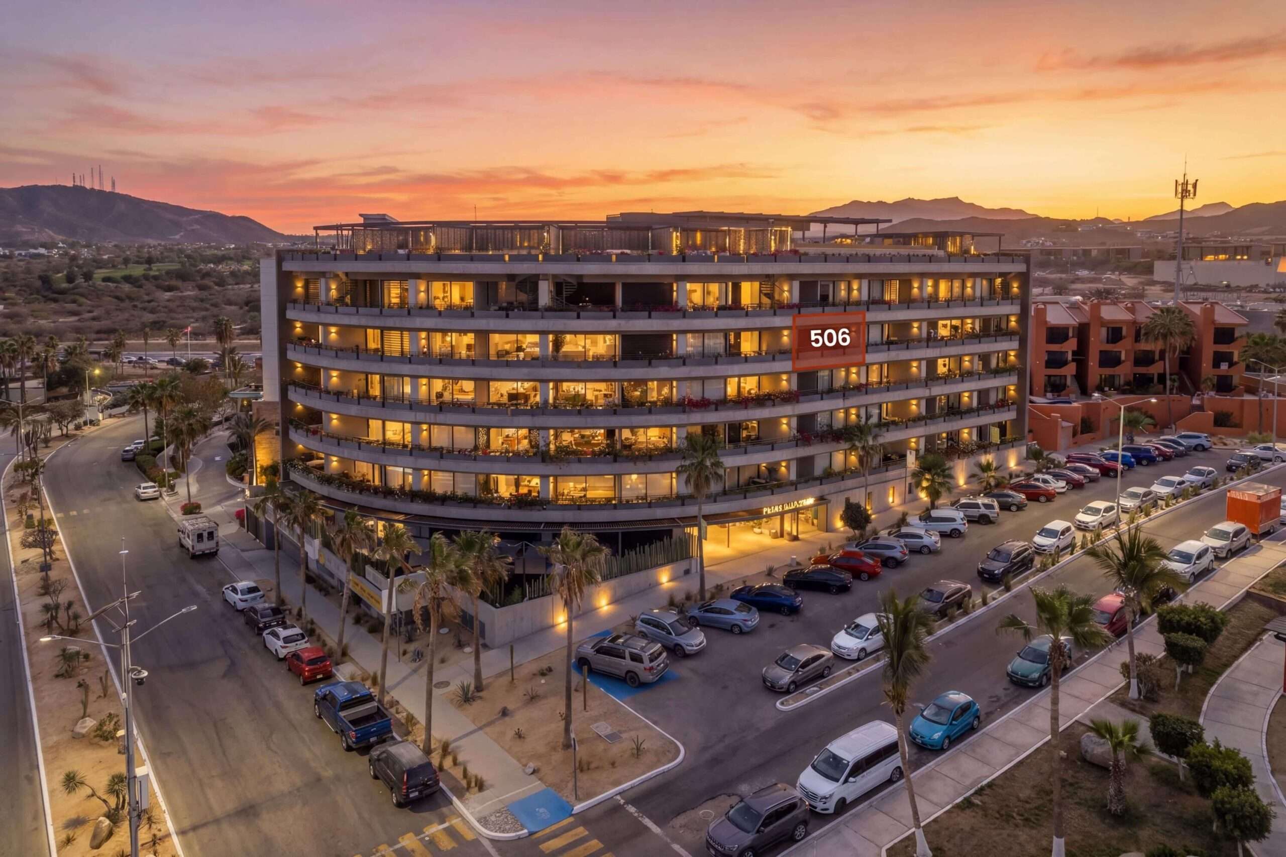 Los Cabos The Arc The ''ARC'' RESIDENCES...CITYSCAPE are nestled in a privileged location at the top of El Tezal, coupled with it's architectural placement of the 3 ''Wines of the Baja'' inspired Towers - Nebbiolo, Syrah & Merlot, will enable 60 beautifully designed Condominiums to enjoy panoramic Ocean and Arch for sale