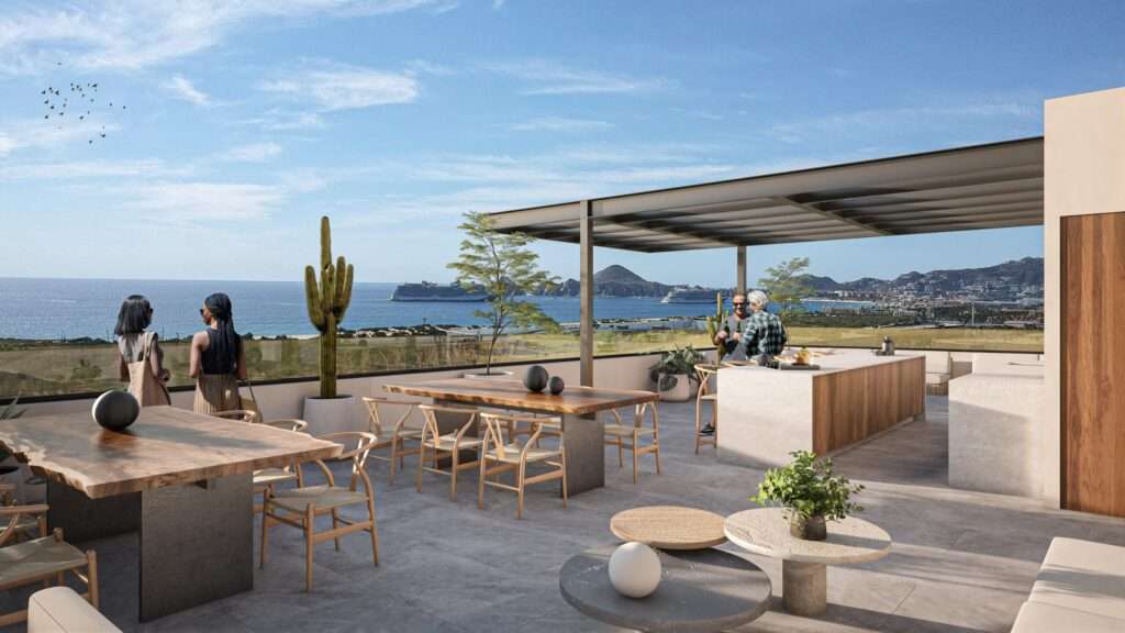 Los Cabos Cabo Cortez Welcome to Cabo Cortez, an intimate collection of just 16 boutique residences offering the ultimate in modern luxury beside the San Jos� del Cabo Marina. Designed with elegance and sophistication, these residences place you steps from the yachts, fine dining, and vibrant energy of the marina's heart. Residents enjoy curated amenities including a resort-style pool, firepits, zen garden, wine lounge with private lockers, gym, and underground enclosed parking with individual storage units. Each home is delivered with SMEG kitchen appliances, refined finishes, a Big Green Egg BBQ, and its own private jacuzzi. From your terrace, take in tranquil – Phase 3 'Tower C', Cabo Corridor, BS