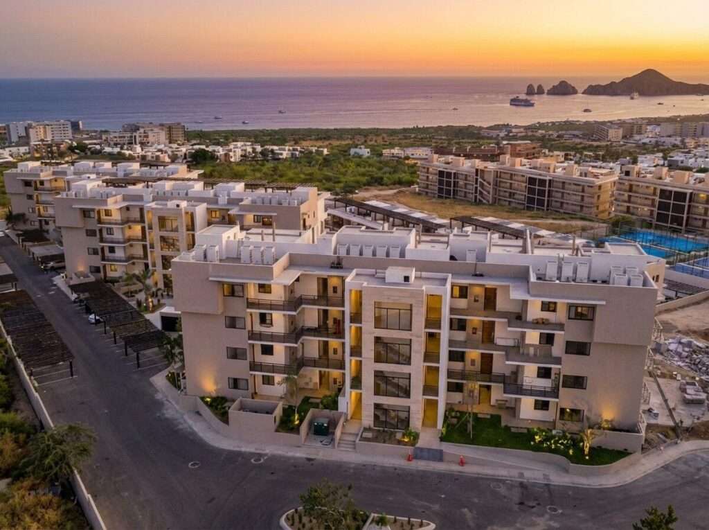 Los Cabos Alba Residences Discover the epitome of affordable luxury living at the newly launched Alba Residences. Strategically located just steps from the main highway, this property offers unparalleled accessibility and convenience. In addition to residential units, Alba features commercial spaces on the first two floors, enhancing the overall living experience for residents. We are pleased to announce that the final units are still available at pre-sale pricing. For further information, please do not hesitate to contact me. Finishings extra.PRICE IS BASED. Descubra el epítome de la vida de lujo asequible en las recién inauguradas Alba Residences. Estrategicamente ubicadas a solo unos pasos de la carretera principal, esta propiedad ofrece una accesibilidad y conveniencia inigualables. Además de las unidades residenciales, Alba cuenta con espacios comerciales en los primeros dos pisos, mejorando la experiencia de vida en general para los residentes. Nos complace anunciar que las últimas unidades aún están disponibles a precios de pre-venta. Para más información, no dude en ponerse en contacto conmigo. Acabados extra – Salomon 2 Bed Tower B, Cabo Corridor, BS