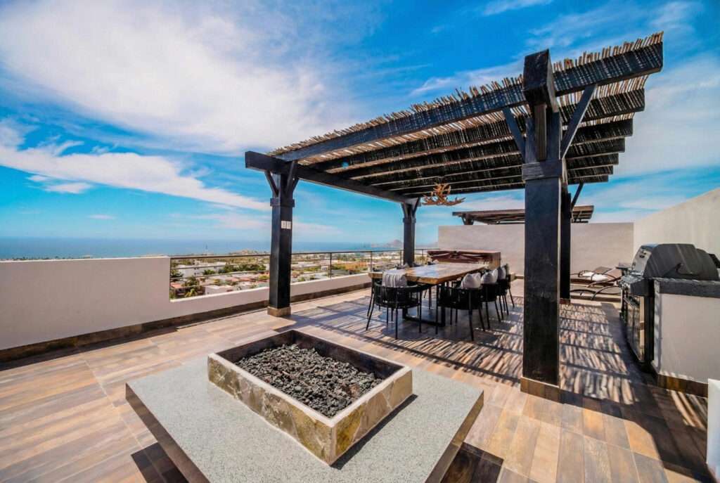 Los Cabos Cabo Cortez Welcome to Cabo Cortez, an intimate collection of just 16 boutique residences offering the ultimate in modern luxury beside the San Jos� del Cabo Marina. Designed with elegance and sophistication, these residences place you steps from the yachts, fine dining, and vibrant energy of the marina's heart. Residents enjoy curated amenities including a resort-style pool, firepits, zen garden, wine lounge with private lockers, gym, and underground enclosed parking with individual storage units. Each home is delivered with SMEG kitchen appliances, refined finishes, a Big Green Egg BBQ, and its own private jacuzzi. From your terrace, take in tranquil – Tramonti, Cabo Corridor, BS