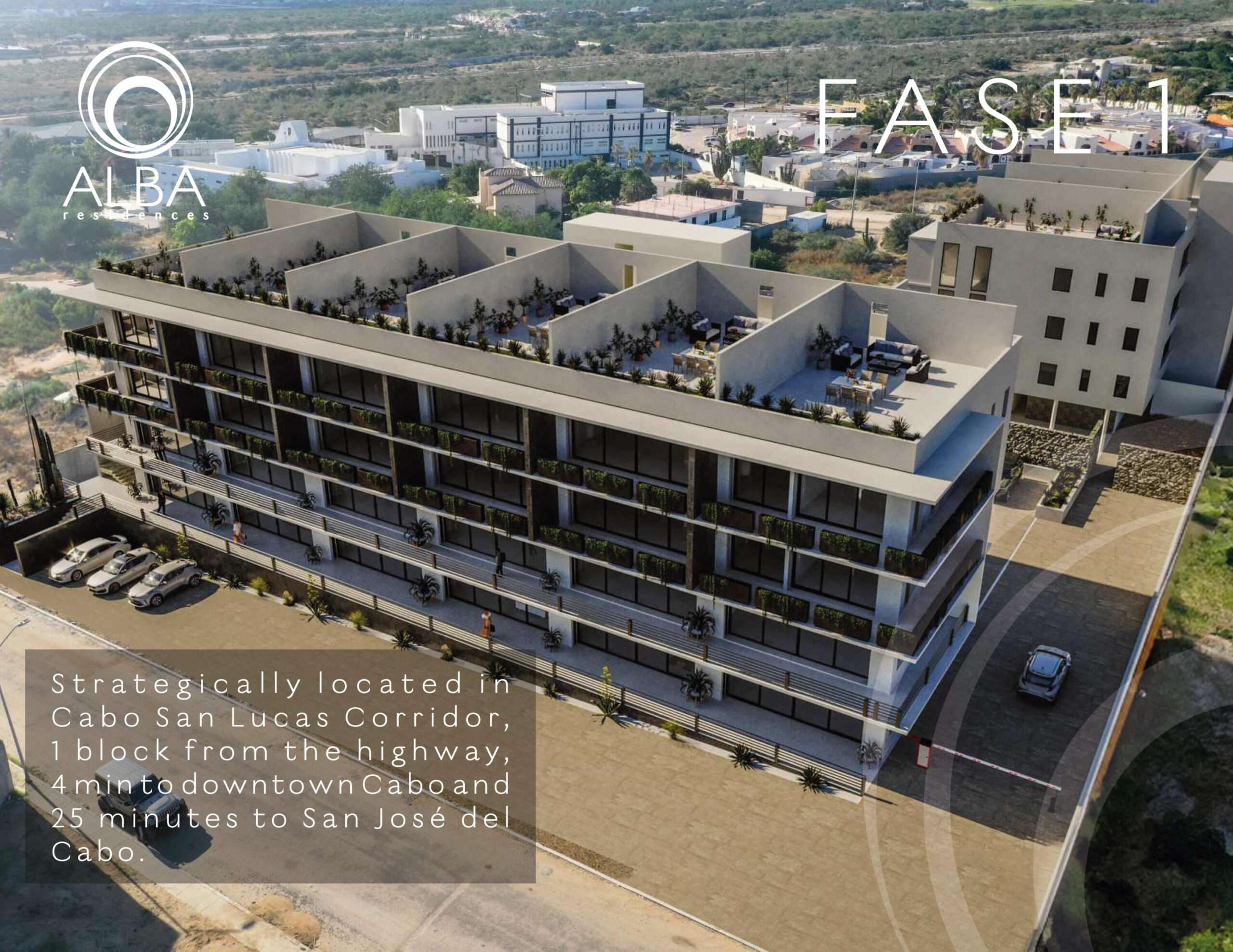 Los Cabos Alba Residences Discover the epitome of affordable luxury living at the newly launched Alba Residences. Strategically located just steps from the main highway, this property offers unparalleled accessibility and convenience. In addition to residential units, Alba features commercial spaces on the first two floors, enhancing the overall living experience for residents. We are pleased to announce that the final units are still available at pre-sale pricing. For further information, please do not hesitate to contact me. Finishings extra.PRICE IS BASED. Descubra el epΓtome de la vida de lujo asequible en las reciΓ©n inauguradas Alba Residences. Estrategicamente ubicadas a solo unos pasos de la carretera principal, esta propiedad ofrece una accesibilidad y conveniencia inigualables. AdemΓ‘s de las unidades residenciales, Alba cuenta con espacios comerciales en los primeros dos pisos, mejorando la experiencia de vida en general para los residentes. Nos complace anunciar que las ΓΊltimas unidades aΓΊn estΓ‘n disponibles a precios de pre-venta. Para mΓ‘s informaciΓ³n, no dude en ponerse en contacto conmigo. Acabados extra for sale
