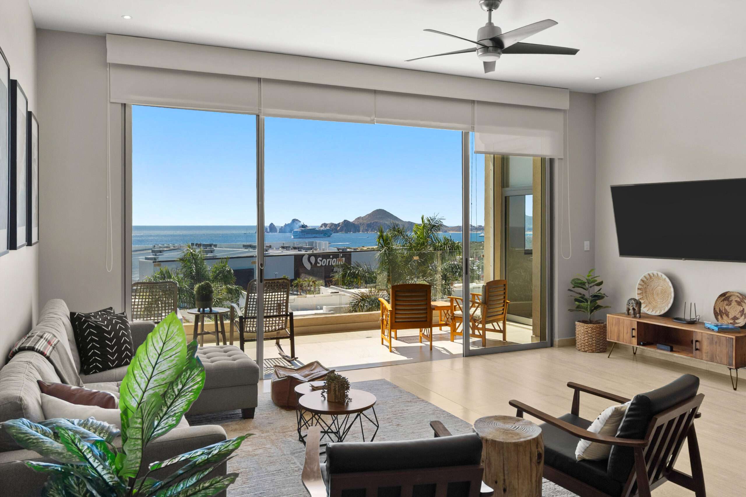 Los Cabos Punto Nima Experience modern design at Punto Nima 302, a brand-new residence in the heart of San JosΓ© del Cabo Bay. This stylish 2-bedroom, 2-bath condo features sleek architecture and a private terrace with city and partial ocean for sale