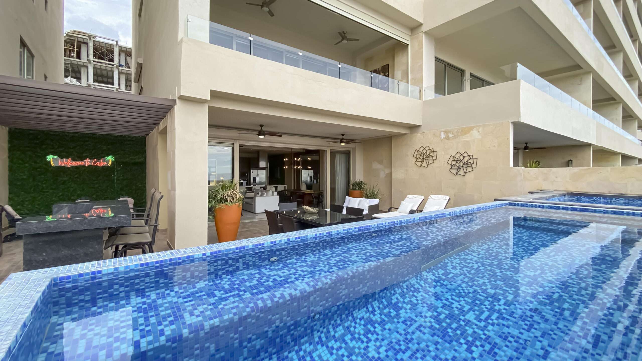 Los Cabos Breeze Of Cabo Discover the charm of Ground Floor Unit #103 at Breeze of Cabo, located in the sought-after Sunset area of Cabo San Lucas.This modern 2-bedroom, 2-bathroom condo features a spacious private patio β perfect for enjoying the warm weather and outdoor living. , the unit includes underground parking and access to a shared rooftop with a swimming pool and panoramic ocean for sale