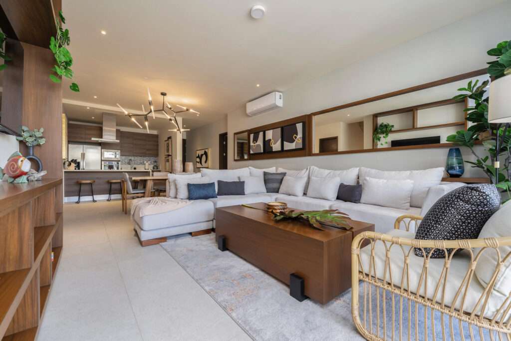 Los Cabos Mistiq Los Cabos Discover MISTIQ Los Cabos, an exclusive residential development in the desirable Cabo Corridor. This beautifully designed residence offers 158 m² of living space with 2 bedrooms and 2.5 bathrooms, featuring a layout that maximizes natural light and indoor-outdoor living. The unit is fully furnished and equipped, ready to enjoy. Residents of MISTIQ Los Cabos enjoy resort-style amenities, elegant common areas, and a prime location just minutes from beaches, golf courses, restaurants, and the Marina of Cabo San Lucas. – VISTA VELA III, Cabo Corridor, BS