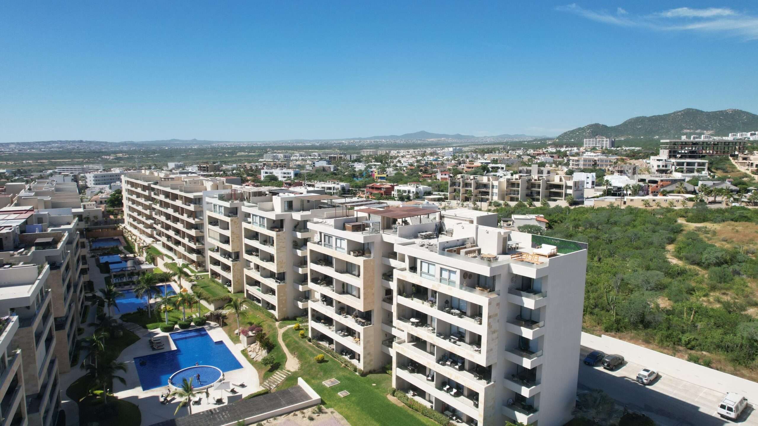Los Cabos Sunset Live the Cabo dream in this exclusive corner condo located in the highly desirable Sunset area of Cabo San Lucas. Set within a boutique community of just 20 units, this property offers the perfect balance of privacy and comfort. Featuring 2 bedrooms and 2 bathrooms, spacious interiors, and a smart layout, the highlight is the private terrace with jacuzzi, the perfect spot to unwind while enjoying the breathtaking for sale