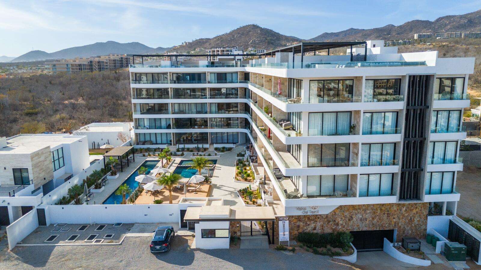 Los Cabos Dunna Welcome to Dunna - A New Standard of Luxury in Cabo. More than a residence, Dunna is a vibrant, fully integrated community where luxury, culture, and recreation converge. Designed by renowned architect Sordo Madaleno, this visionary development seamlessly blends timeless elegance with natural tranquility, offering meticulously crafted residences and garden villas complemented by world-class amenities. Elevated Living, Unmatched Experiences Choose from 13 thoughtfully designed floor plans from 2 - 5 bedrooms ranging from 1,475 - 6,458 sq. ft., featuring seamless indoor-outdoor living, elegant finishes, private rooftops, Jacuzzis, and lush garden terraces. Resort-Style AmenitiesEnjoy unparalleled amenities, including:" Infinity pools (Adults-only, Family, Kids & Oasis)" State-of-the-art wellness & fitness center" Luxury spa (sauna, steam, ice baths, massage suites)" Exclusive rooftop lounges & panoramic for sale