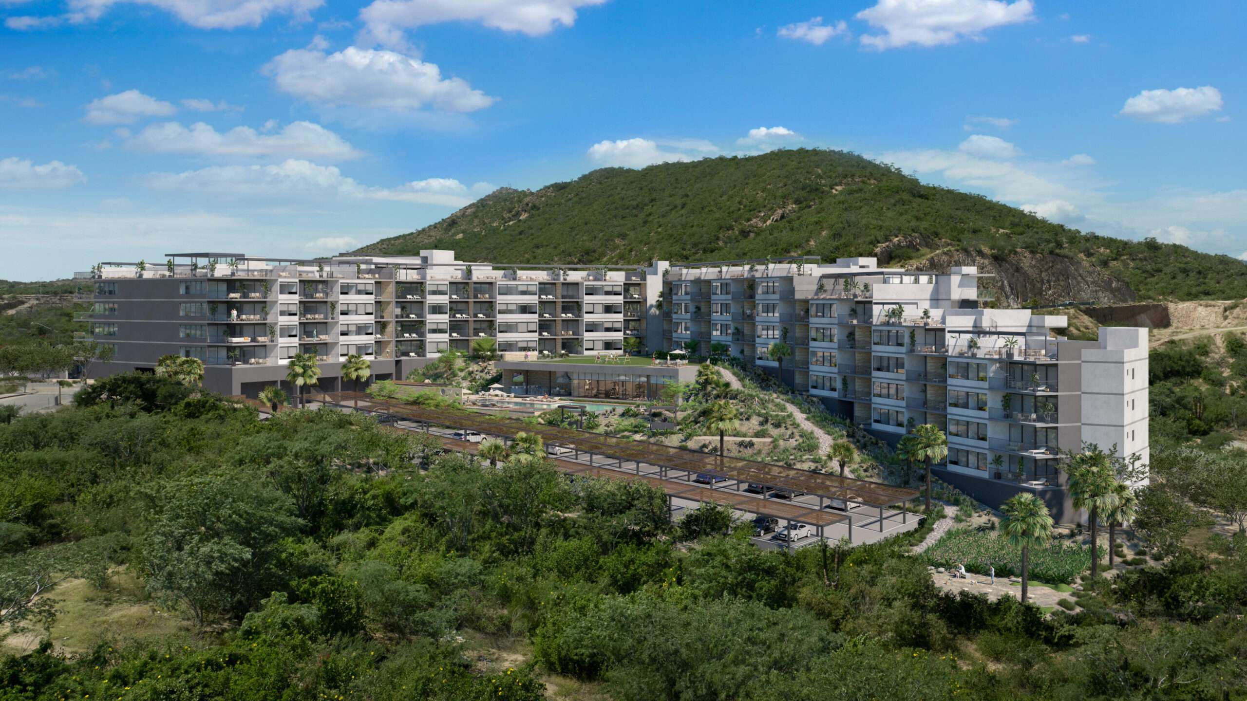 Los Cabos Marea Los Cabos This Vibrant 3 Bedroom Condo is located in Downtown Cabo San Lucas inside the spectacular new development Marea at only 500 hundred meters from Medano Beach.The Vibrant Condo has a fully equipped opened kitchen, a living room with beautiful natural light an private terrace, master bedroom with en-suite bathroom, walking closet, working area and balcony, second bedroom with en-suite bathroom, closet and balcony, third bedroom with closet and balcony, a full bathroom. The community has 24/7 security, lobby, gym, pool, roof top with jacuzzi and BBQ area.Vibrant Condo is a turnkey property with great ROI for sale